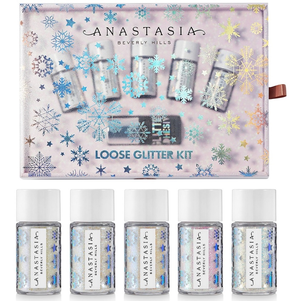 Anastasia Beverly Hills Loose Glitter Kit 6pcs Holiday Gift Set Limited Edition